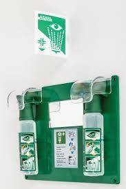 Produit d'hygi&egrave;ne Station oculaire murales 2 Flacons de s&eacute;rum physiologique st&eacute;rile Dim 400 * 300 * 70 mm BGT