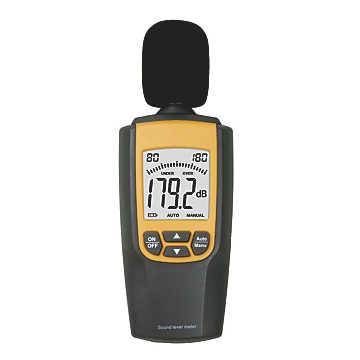 Metrologie Sonometre de 30 &agrave; 120 dB resolution : 0.1dB cl2 echelle 4 niveaux(30a60/50a80/70a100/90a120dB) BGT