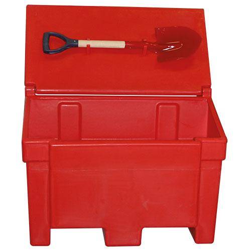 Produit d'hygi&egrave;ne Bac coffre - 100 Litres - Rouge - 980 x 500 x 455 mm avec pelle BGT