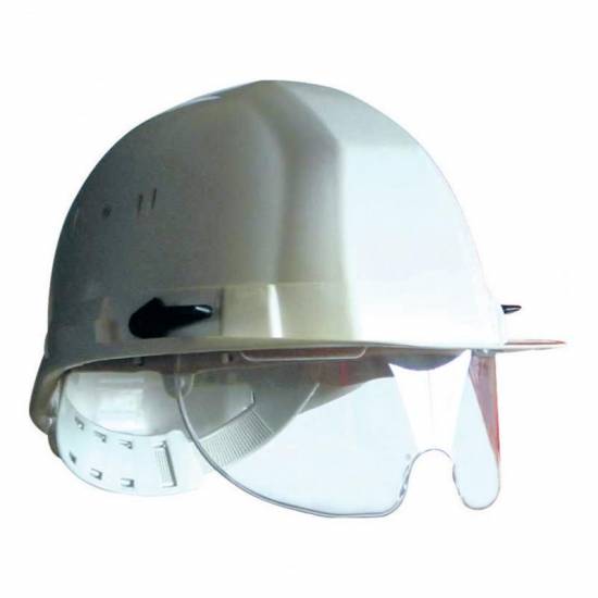 Produit d'hygi&egrave;ne Casque de chantier Oceanic avec lunette integr&eacute;e EN397 BGT
