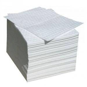 Produit d'hygi&egrave;ne Feuille absorbant specifique huile hydrocarbure 410x510mm par sac de 200 BGT