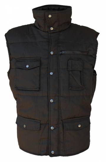 Produit d'hygi&egrave;ne Gilet col officier DOMVAL NOIR poly/coton canvas matelass&eacute; Taille XL BGT