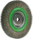 Finition Brosse Fil ondul&eacute;  inox 0.3 &Oslash;150 mm largeur 30 mm Al&eacute;sage 31.75 avec reducteur13/15/16/19/20/ 7/8 Cibo