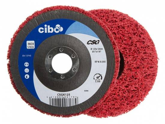 Finition Disque decapage &Oslash;125x22 ceramique Cibo