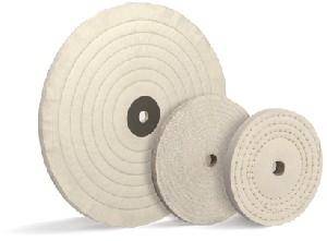 Finition Roue de polissage coton &Oslash;300X25 alesage 25mm haute densite cousu Cibo