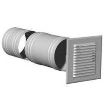 Accessoires Rejet en fa&ccedil;ade &Oslash;160mm avec auvent grillage sur 3ml maxi. BGT