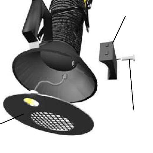 Traitement des fumees Kit eclairage pour MSA-KUA-FM-EA &Oslash;160mm Plymovent