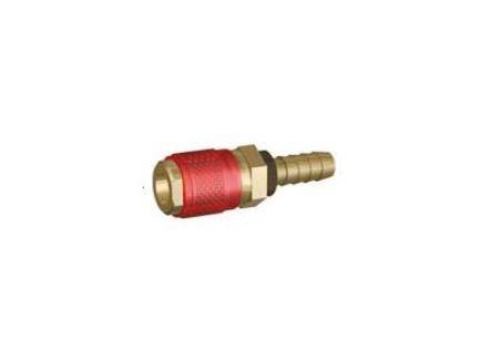 MIG/MAG Raccord rapide rouge &Oslash;6mm passe cloison Trafimet