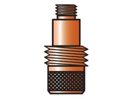TIG Diffuseur s&eacute;rie courte &Oslash; 2.4 (2545SC) cuivre Trafimet