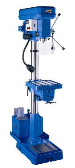 Machine Outil Perceuse sur colonne MC30, table reversible + &eacute;tau, Eclairage 24V, Arrosage, Mandrin auto 16 mm + arbre