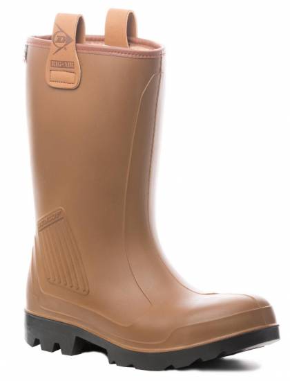 Chaussure RIGAIR safety botte s&eacute;cu fourr&eacute;e PU marron  (C462743.FL)
