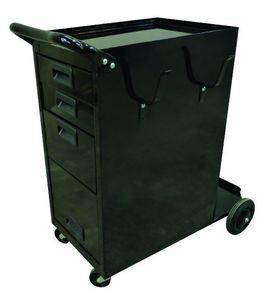 Mobilier Servante de soudage 3 tiroirs + porte bouteille arri&egrave;re + crochet porte torche