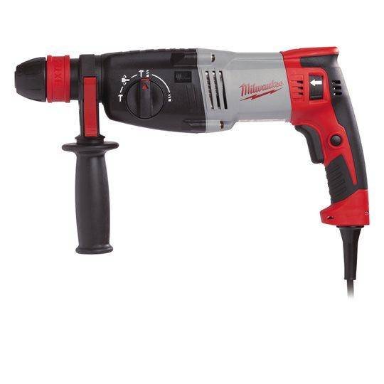 Perforateur Perfo-burineur PH28X SDS+ 820W 3.4J CAP/28 mm B&eacute;ton Livr&eacute; avec mandrin 13 mm Milwaukee