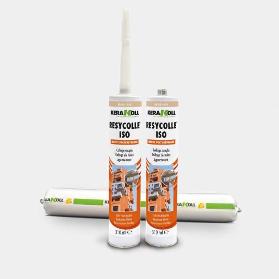 Colle et Etanch&eacute;it&eacute; Polyur&eacute;thanne haut module &eacute;lastique RESYCOLLE ISO 300 ml blanc ‑ Haute r&eacute;sistance, pour le collage KeraKoll