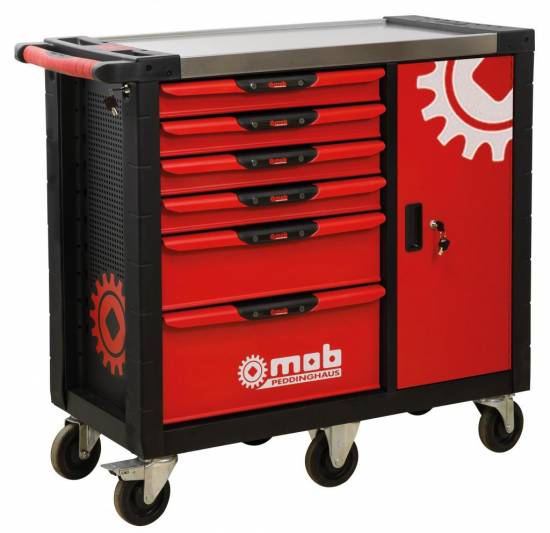 Outillage a main Servante XLiner 6 tiroirs + armoire lat&eacute;rale 2 etageres Mob - Mondelain