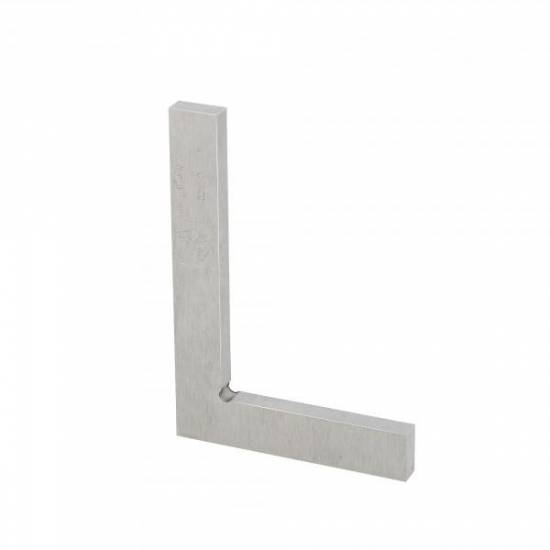 Metrologie Equerre de m&eacute;canicien Pr&eacute;cision 1/25 DIN 875/II avec identification Acier frais&eacute; rectifi&eacute; Longueur x base : 100 x 70 mm