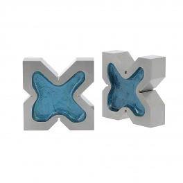 Metrologie Paire de v&eacute;s 4 entailles fonte 95 x 70 x 35 mm