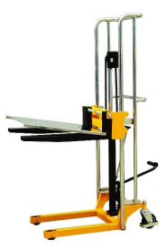 Manutention Gerbeur manuel CU 400 Kg lev&eacute;e 1200 mm fourches L650x550mm (avec plateforme)