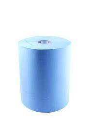 Produit d'hygi&egrave;ne Papier Essuyage bleu lisse 19.4 cm x 450 formats Dai 17 cm ( Le colis de 6 Bobines)