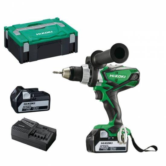 Perceuse visseuse &agrave; percussion 92Nm 18V (2 batterie 18v 5.0Ah 1 chargeur 1 hitcase) Hikoki