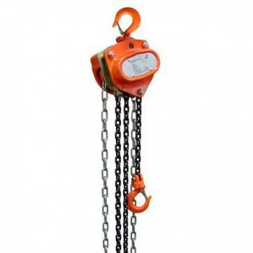 Manutention Palan a chaine 5000 kg HL 12 m Chaine levage noire Coef 1/4, Chaine manoeuvre Zingu&eacute;