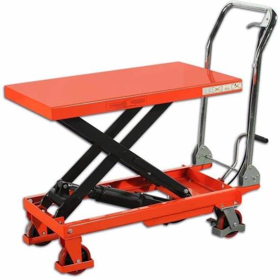 Manutention Table &eacute;l&eacute;vatrice manuelle 500 kg - Hauteur mini/maxi : 290/880mm - Plateau : 815x500mm BGT