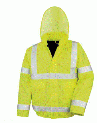Veste Blouson haute visibilit&eacute; winter hi viz jaune