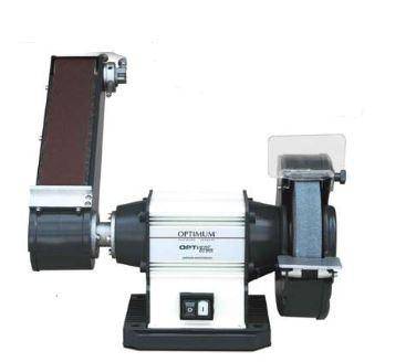 Machine Outil Combin&eacute; touret/Ponceuse GU20S 230 V Meule dia 200x30x32 Bande 75x762 mm