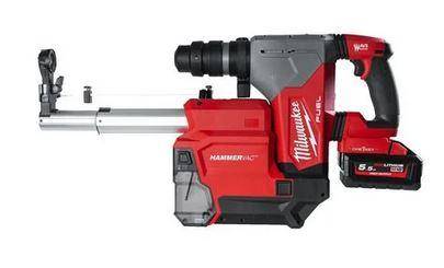 Perforateur SDS-Plus avec extracteur de poussi&egrave;re 5J M18 ONEFHPXDEL-552C Milwaukee