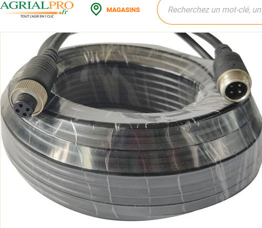 Mat&eacute;riel &eacute;lectrique Cable pour camera de recul 15m
