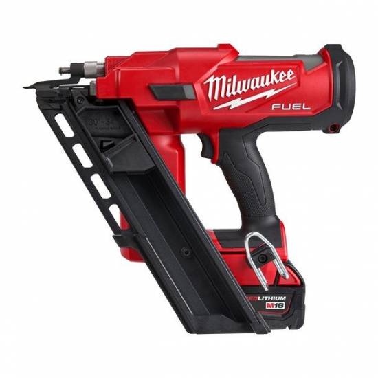 Mat&eacute;riel &eacute;lectrique Cloueur de charpente M18 FFN-502C FUEL avec Chargeur et 2 Batt 5Ah Milwaukee