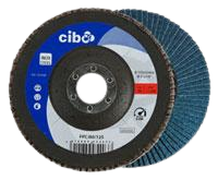 Finition Disque a lamelles &Oslash;125x22 gr40 ceramique bombe Cibo