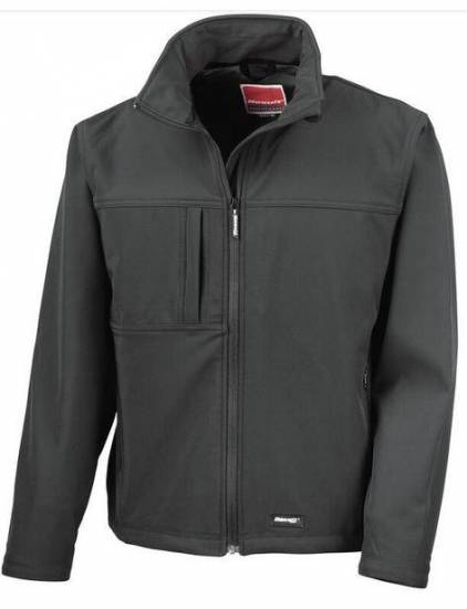 Veste classique Softshell 3 couches 93% polyester/7% &eacute;lasthanne