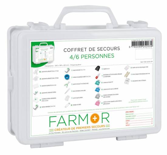 Produit d'hygi&egrave;ne Coffret de secours 4/6 personnes