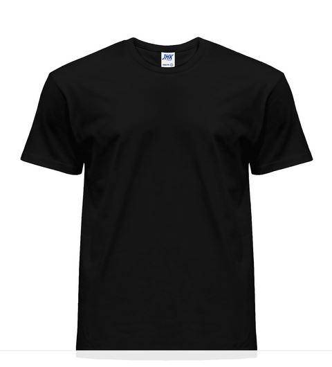 Vetement Tee-shirt col rond 170gr 100% coton pr&eacute;-r&eacute;tr&eacute;ci NOIR