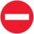 Signalisation Panneau Sens Interdit Ø450 plastique rigide BGT