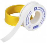 Colle et Etanchéité Ruban Teflon PTFE DIN-EN 12mx12mmx0.10mm (l'unité) Griffon
