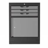 Mobilier Bloc 3 tiroirs 1 porte H954 x L676 x P500 mm KS TOOLS