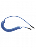 Fluiditique Tuyau spirale PU equipé de raccords males fixe et rotatif 5*8 Lg max 6 m Prevost