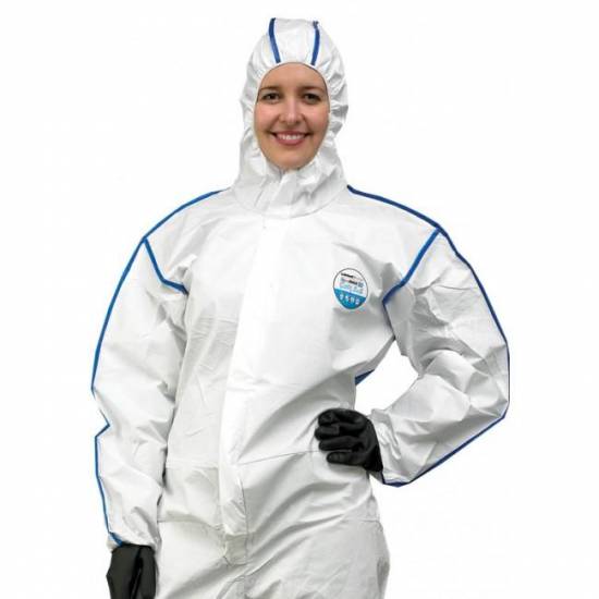 Produit d'hygi&egrave;ne Combinaison Cool suit Type 5/6 taille XL avec panneaux dorsal respirant Lakeland