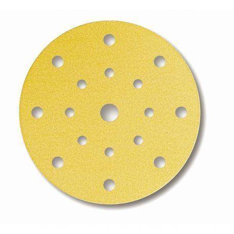 Finition Disque perfor&eacute; 14 trous 150X18 P800 A296 gold (le cent) Saint Gobain Abrasifs