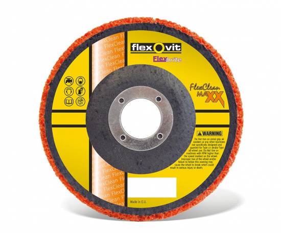 Finition Disque compresse FLEXCLEAN MaXX &Oslash;125 X 12 X 22 (orange) Saint Gobain Abrasifs