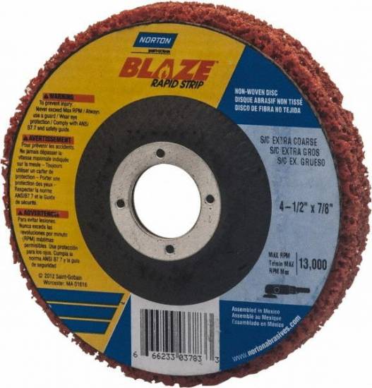 Finition Disque compresse RAPIDSTRIP BLAZE &Oslash;180 X 13 X 22.2 (orange) Saint Gobain Abrasifs