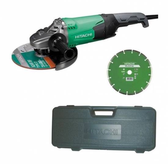 Meuleuse &Oslash; 230mm 2200W + disque diamant + coffret Hikoki