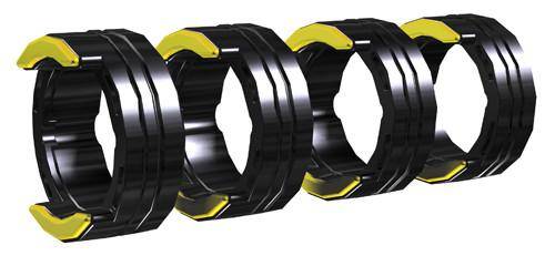 MIG/MAG Jeu de 4 galets aluminium &Oslash;1.20mm EWM