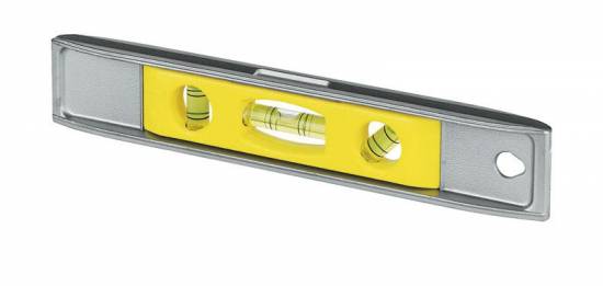Metrologie Niveau torpedo alu magn&eacute;tique 23cm 3 fioles Stanley