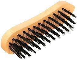 Outillage a main Brosse m&eacute;tallique 5 rangs Fil acier tremp&eacute; Taliaplast