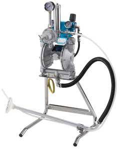 Outil Pneumatique Ensemble de pulv&eacute;risation BP produits solvante DPS90-1G sur pied Anest Iwata