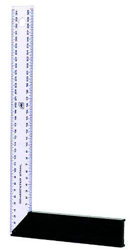 Metrologie Equerre de menuisier lame blanche gradu&eacute;e 250mm Metrica