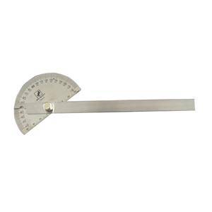 Metrologie Rapporteur d'angle inox secteur 90 r&egrave;gle 170mm BGT